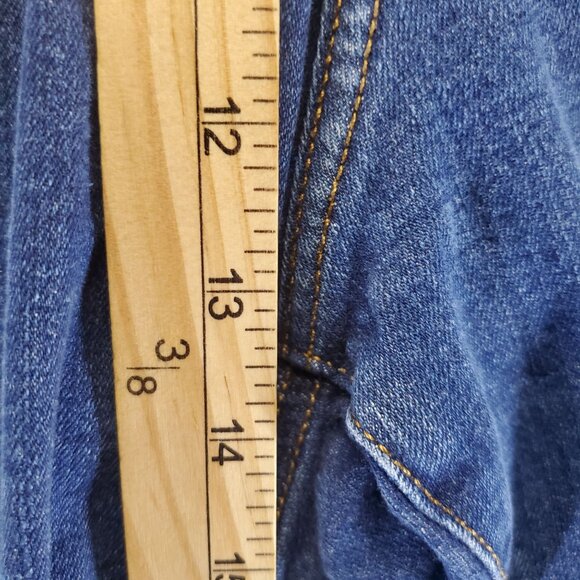 Ava & Viv Jeans Womens 26 Plus Blue High Rise Flare Stretch Denim - Picture 6 of 12